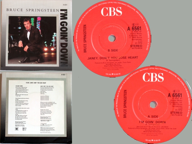 Bruce Springsteen - I'M GOIN' DOWN / JANEY, DON'T YOU LOSE HEART